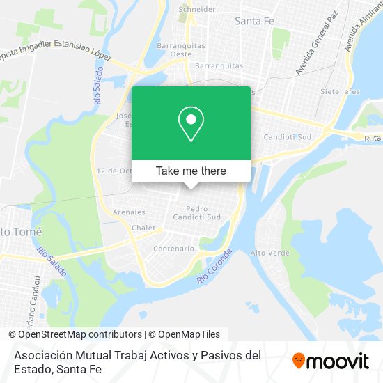Asociación Mutual Trabaj Activos y Pasivos del Estado map