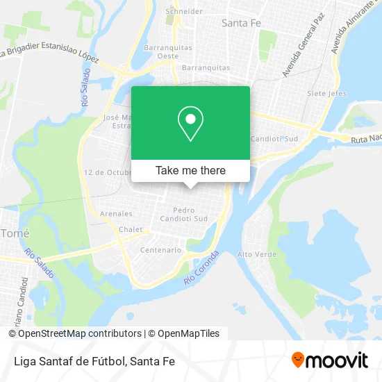 Liga Santaf de Fútbol map