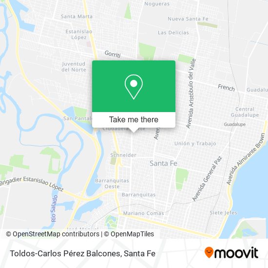 Toldos-Carlos Pérez Balcones map