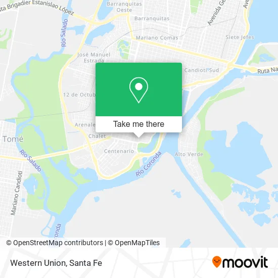 Western Union map
