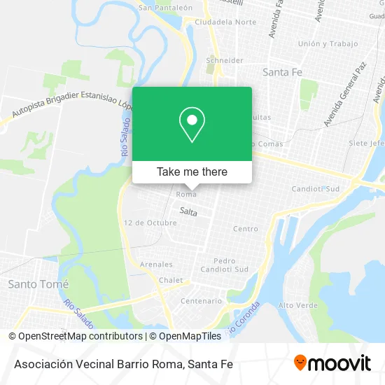 Asociación Vecinal Barrio Roma map