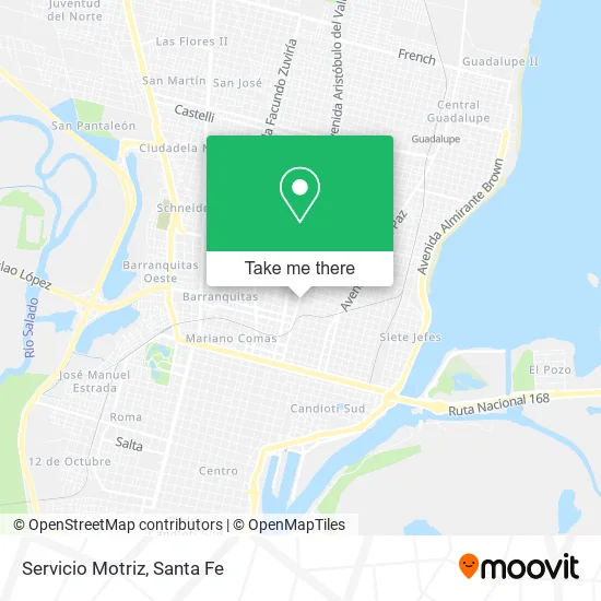 Servicio Motriz map