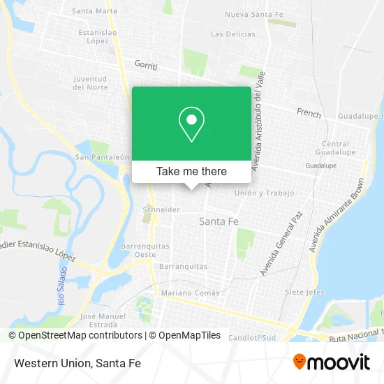 Western Union map