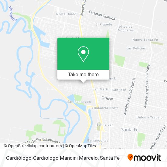 Mapa de Cardiólogo-Cardiologo Mancini Marcelo