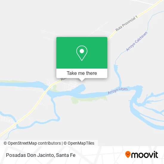 Posadas Don Jacinto map