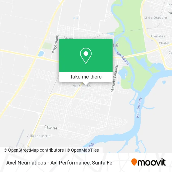 Mapa de Axel Neumáticos - Axl Performance