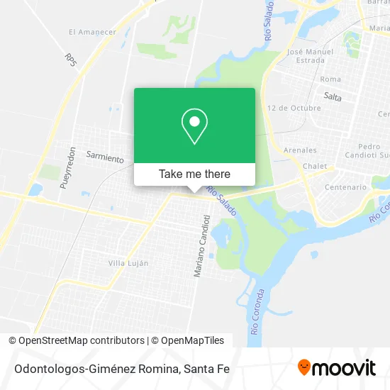 Odontologos-Giménez Romina map
