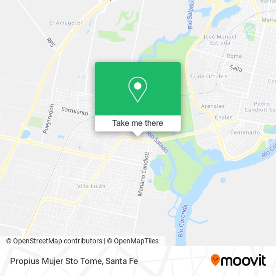 Mapa de Propius Mujer Sto Tome