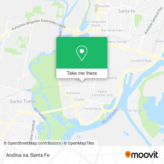 Andina sa map