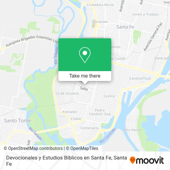 Devocionales y Estudios Bíblicos en Santa Fe map