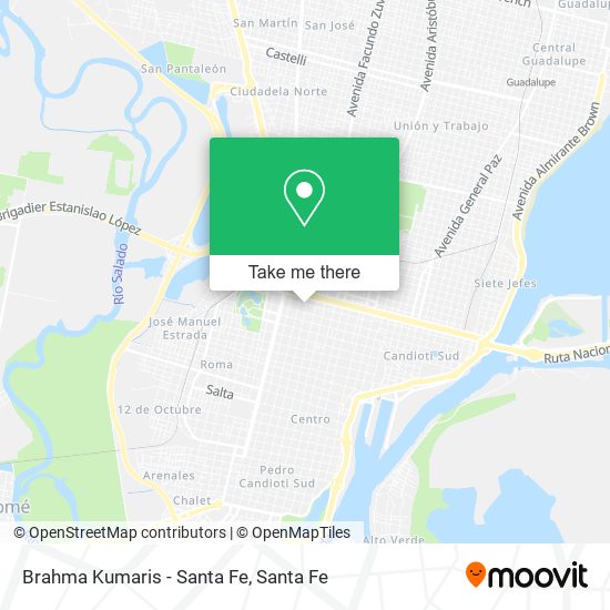 Mapa de Brahma Kumaris - Santa Fe
