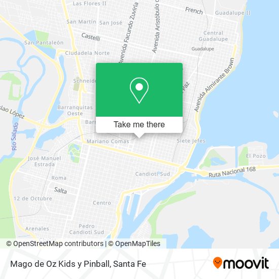 Mapa de Mago de Oz Kids y Pinball