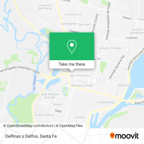 Delfinas y Delfos map