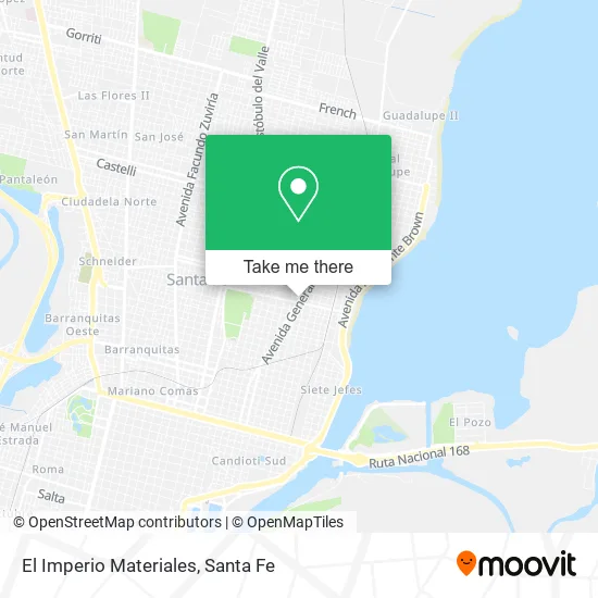 El Imperio Materiales map