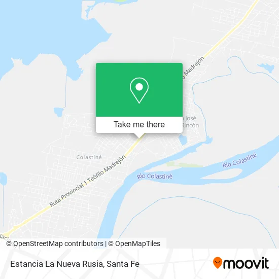 Estancia La Nueva Rusia map