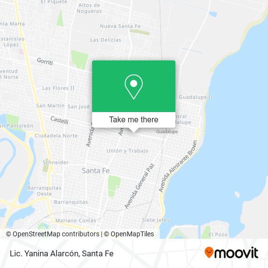 Lic. Yanina Alarcón map
