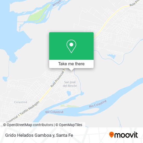 Mapa de Grido Helados Gamboa y