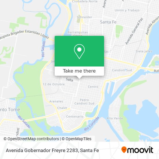 Avenida Gobernador Freyre 2283 map