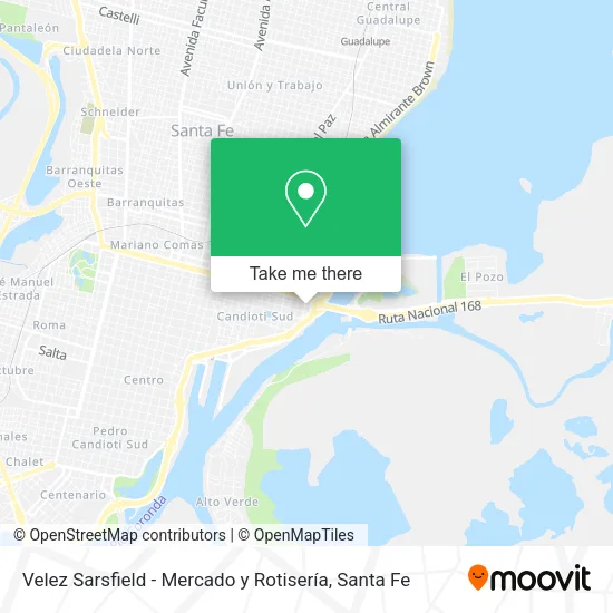 Mapa de Velez Sarsfield - Mercado y Rotisería