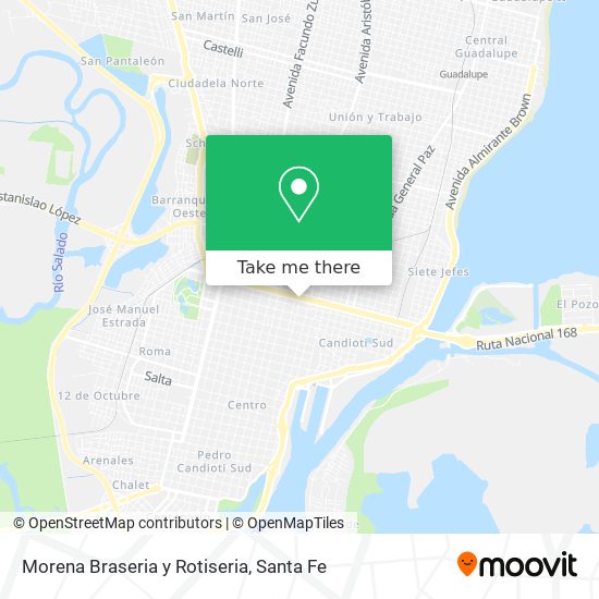 Morena Braseria y Rotiseria map