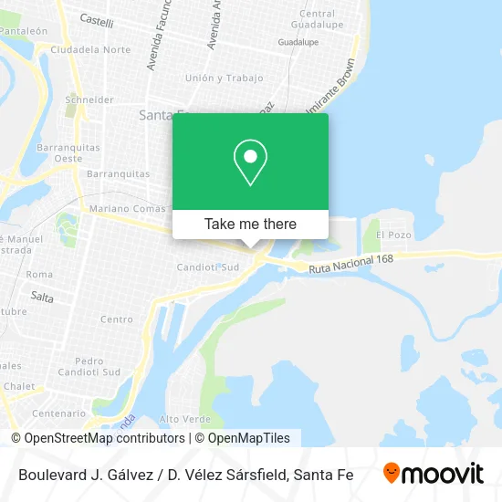Boulevard J. Gálvez / D. Vélez Sársfield map