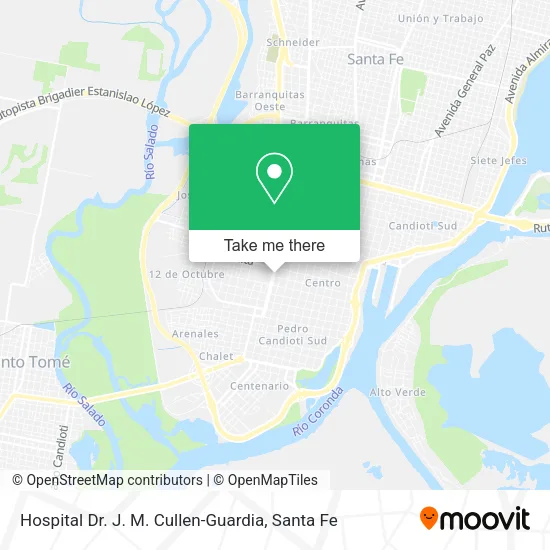 Hospital Dr. J. M. Cullen-Guardia map