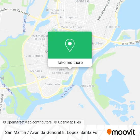 San Martín / Avenida General E. López map