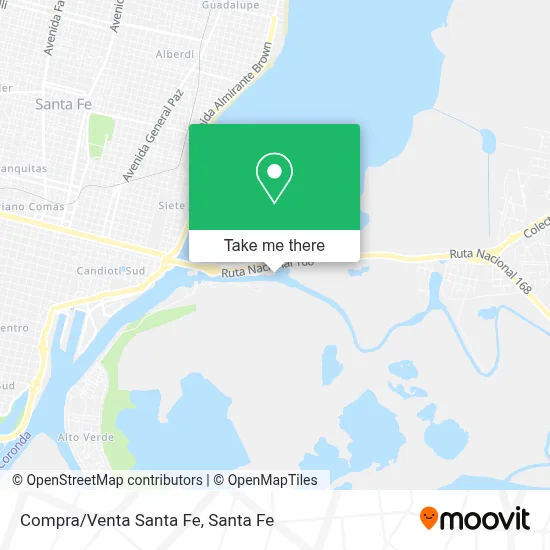 Compra/Venta Santa Fe map