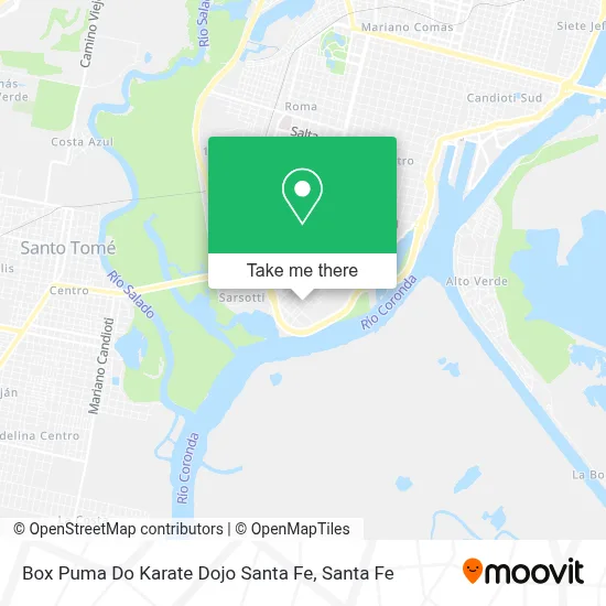 Box Puma Do Karate Dojo Santa Fe map