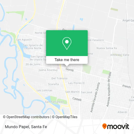 Mundo Papel map