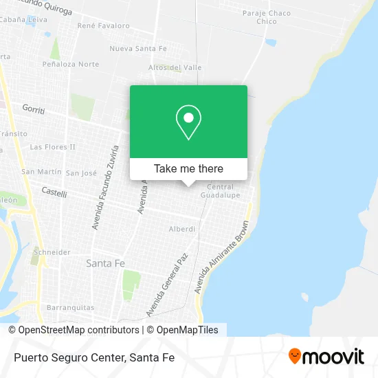 Puerto Seguro Center map