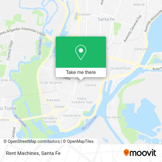 Rent Machines map