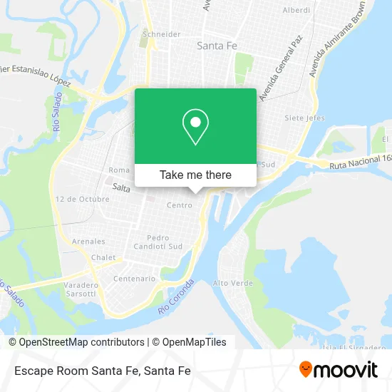 Escape Room Santa Fe map