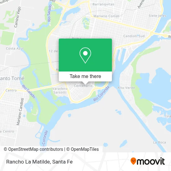 Rancho La Matilde map