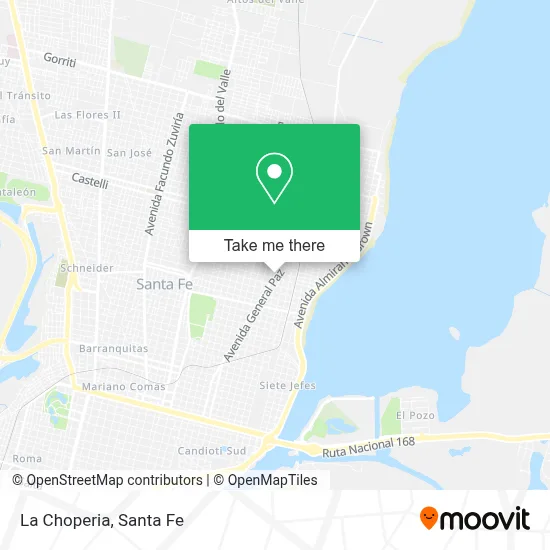 La Choperia map