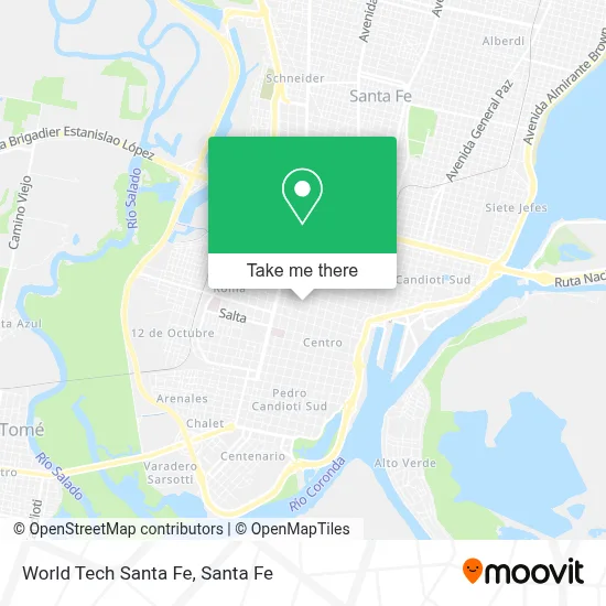 World Tech Santa Fe map