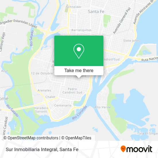 Sur Inmobiliaria Integral map