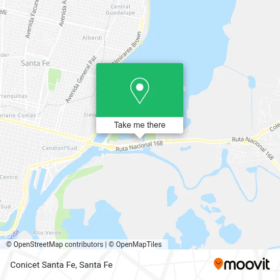 Conicet Santa Fe map