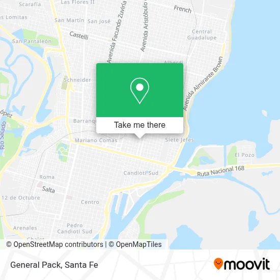 General Pack map