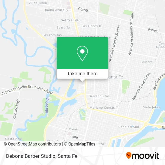 Debona Barber Studio map
