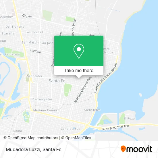 Mudadora Luzzi map