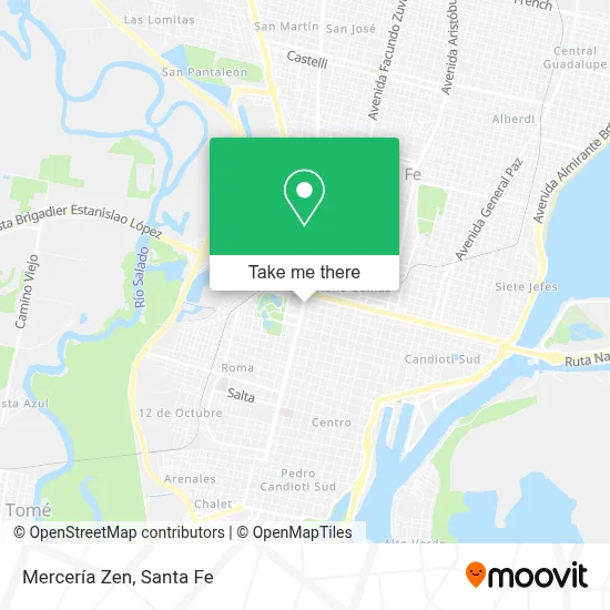 Mercería Zen map