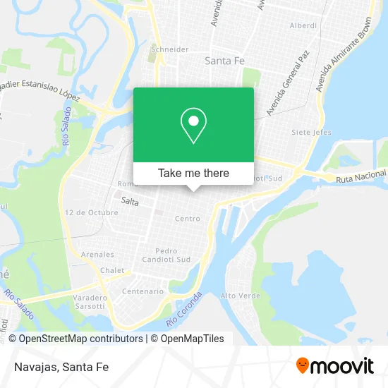 Navajas map