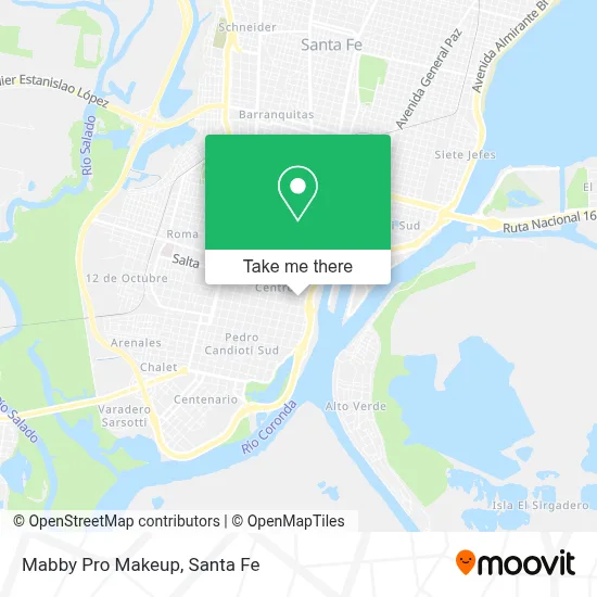 Mabby Pro Makeup map