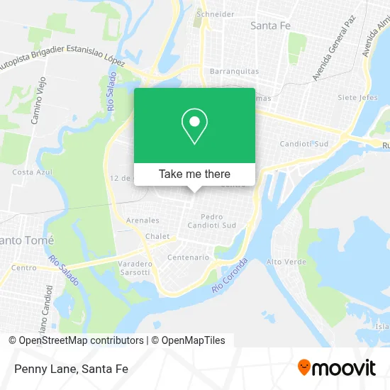 Penny Lane map