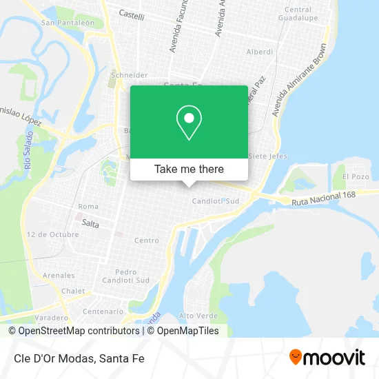 Cle D'Or Modas map