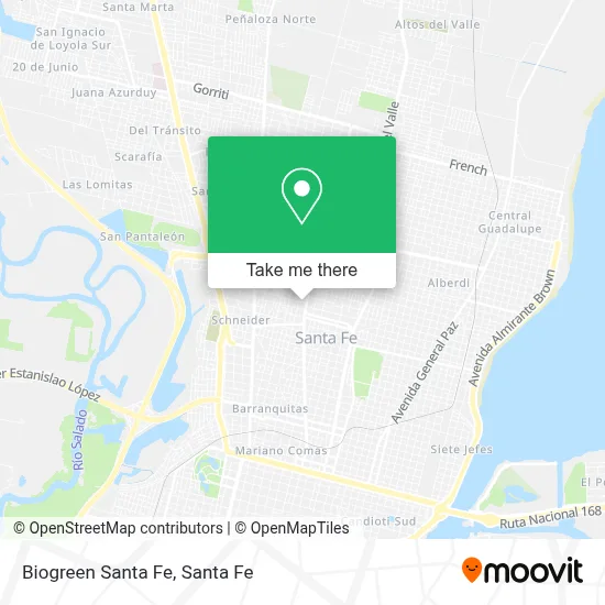 Biogreen Santa Fe map