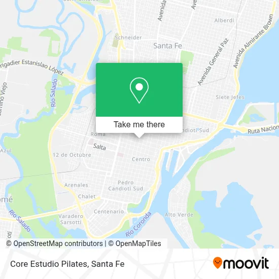 Core Estudio Pilates map