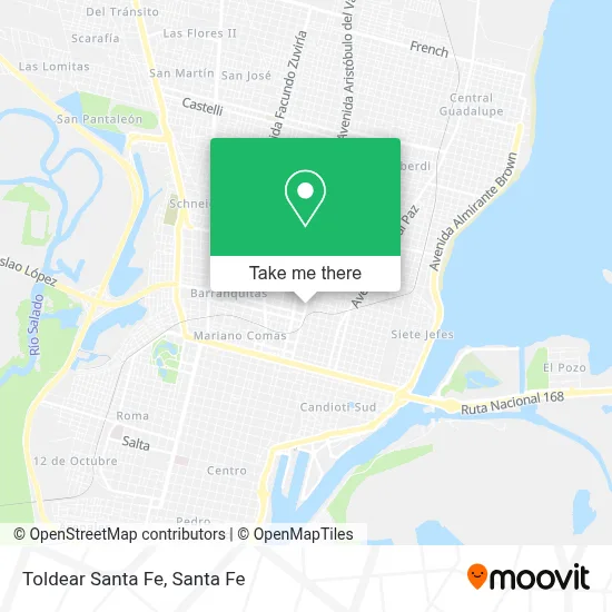 Toldear Santa Fe map