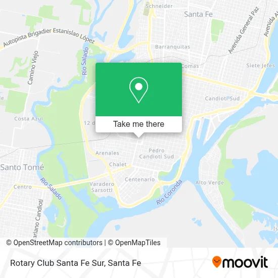 Rotary Club Santa Fe Sur map